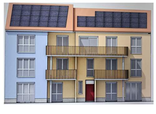 Annsicht Süden n.jpg - Moderne 3-Zimmerwohnung mit Terrasse & eigenem Garten – Erstbezug