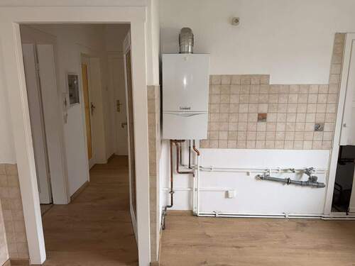 Küche mit Gasetagenheizung - 