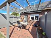 überdachte Terrasse Süd - 4 Zimmer Einfamilienhaus in Weener
