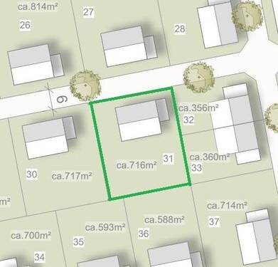 Beispiel-Grundstück Nr. 31 - PROVISIONSFREI! Baugrundstücke in Berge-Grafeld