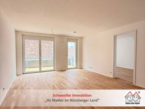 Wohnen - Moderne 2-Zimmer-Neubauwohnung mit Balkon & Stellplatz in ruhiger Innenstadtlage von Nürnberg