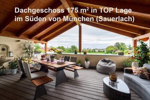 Dachterrasse - Außergewöhnliche Dachgeschoßwohnung in Sauerlach !