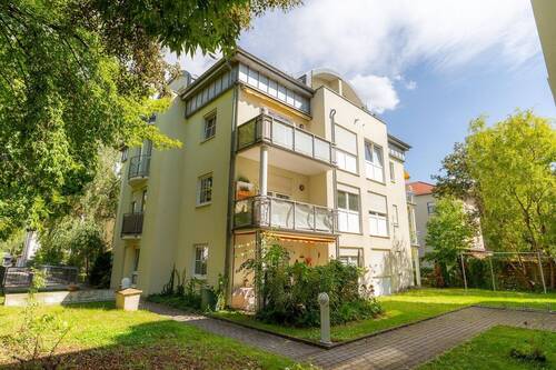 Rückansicht - 1 Zimmer Terrassenwohnung zum Kaufen in Dresden
