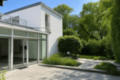 Visualisierung Gebäudes nach Anstrich - Terrasse Wohnzimmer - 