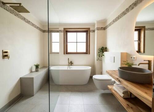 Visualisierungsbeispiel Bad OG - 8 Zimmer Mehrfamilienhaus, Wohnhaus in Neunkirchen am Brand