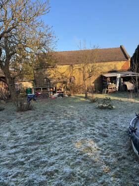 Blick auf die Scheune - 