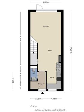 Erdgeschoss mit Terrasse und Garten - 