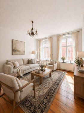 Zimmer II Einrichtungsbeispiel - Etagenwohnung mit 81,20 m&sup2; in Berlin zum Kaufen