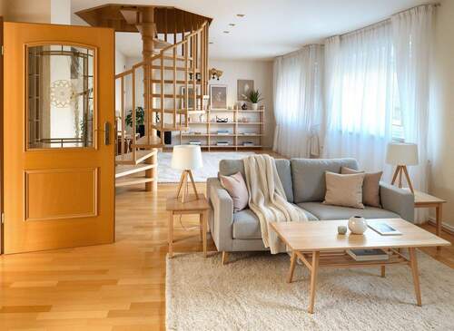 Wohnzimmer - (KI generiert) - Mehrfamilienhaus, Wohnhaus mit 200,00 m&sup2; in Brühl zum Kaufen