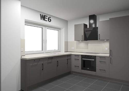 Visualisierung - Küche - Etagenwohnung mit 93,60 m² in Grünendeich zur Miete