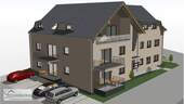 visualisierte Seitenansicht - LOSHEIM AM SEE: NEUBAUWOHNUNG 2 SCHLAFZIMMER ERDGESCHOSS