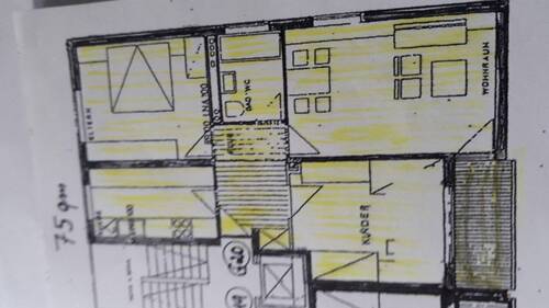 Wohnungsplan - Etagenwohnung mit 75,00 m&sup2; in Nürnberg zum Kaufen