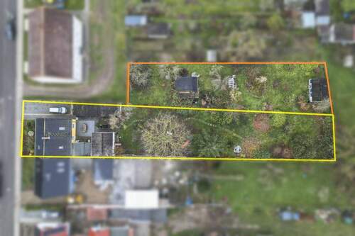 Luftaufnahme Grundstück + Pachtfläche - 