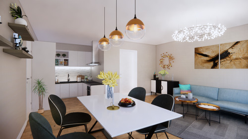 Wohnbeispiel W2,6,10 WZ, Küche - 