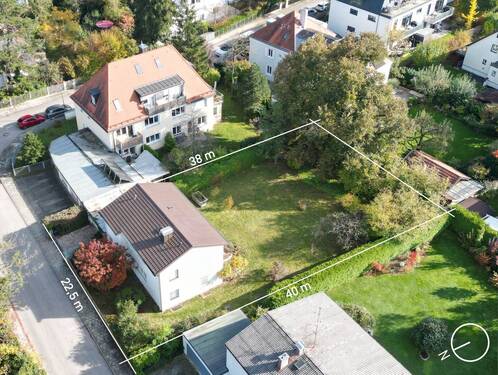 Vorlage_Reginbaldstraße6_R6_FotosHD_Grundstück gesamt12 - EFH auf 880 m² mit Potential für ca. 400 m² Wfl. mit Südgarten