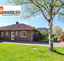 TT bietet an: Ebenerdig wohnen mit Komfort - liebevoll gepflegter Bungalow mit Süd-West-Terrasse und Sommergarten! - Sande