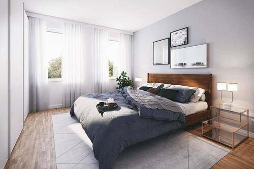 Schlafzimmer - 2 Zimmer Etagenwohnung in Bernau bei Berlin