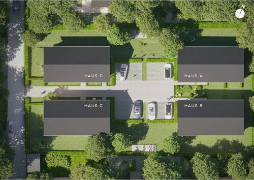 Hausbezeichnungen / Luftbild - Etagenwohnung mit 47,50 m&sup2; in Bernau bei Berlin zur Miete