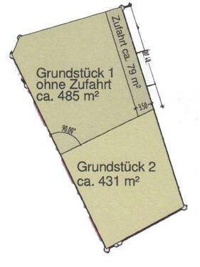 Lageplan.jpg - Kompaktes Baugrundstück (Grundstück 2) für EFH-Neubebauung 950 m zum Hauptbahnhof IN