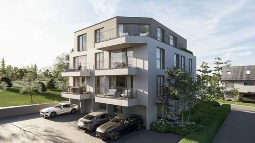 Visualisierung Rückansicht - 3 Zimmer Etagenwohnung zum Kaufen in Bad Vilbel