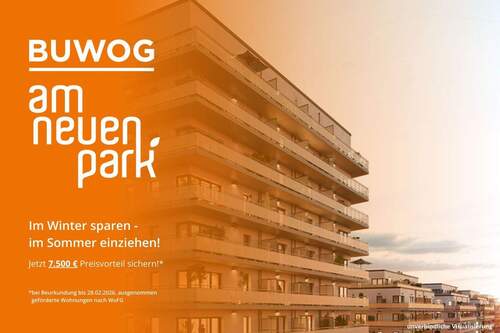 BUWOG AM NEUEN PARK - Winteraktion - Wohnglück auf ca. 104 m² ! Familiäre 4-Zimmer Wohnung mit attraktiver Dachterrasse
