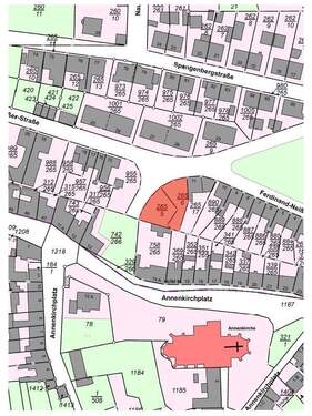 Flurkarte - Provisionsfreies! Baugrundstück in Lutherstadt Eisleben - wohnen in der Stadt