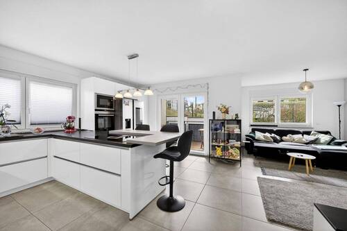 Wohn- und Essbereich - Etagenwohnung mit 64,00 m&sup2; in Trier zum Kaufen