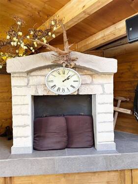 Offener Kamin im Winterbiergarten - 