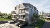 Visualisierung Rückansicht - Etagenwohnung mit 105,50 m&sup2; in Bad Vilbel zum Kaufen
