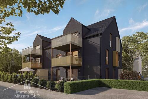 Südostansicht - ROSENAU LIVING: Neubau 3-Zimmer-Obergeschoss-Wohnung im Herzen von Beilngries(provisionsfrei)