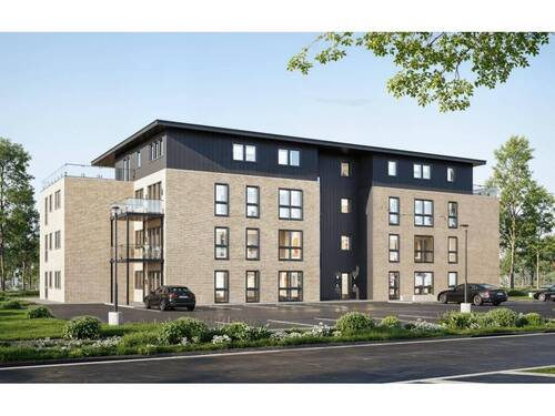 Hauseingang - Visualisierung - Etagenwohnung mit 83,80 m² in Boostedt zum Kaufen