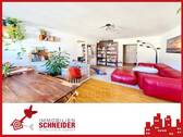 Wohnzimmer - IMMOBILIEN SCHNEIDER - Lehel- wunderschöne 2 Zi-Wohnung mit Wohnküche, Holzdielenboden in Bestlage