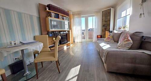 Wohnzimmer Richtung Südbalkon - Etagenwohnung mit 47,60 m&sup2; in Timmendorfer Strand zum Kaufen
