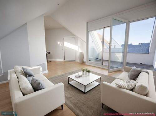 Wohnzimmer Einrichtungsbeispiel - 3 Zimmer Etagenwohnung zum Kaufen in Radolfzell