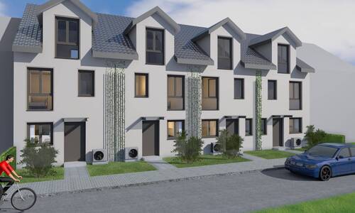 Visu Vorderansicht Haus - Ihr neues Zuhause! Schlüsselfertiger Neubau, Energieeffizient A+