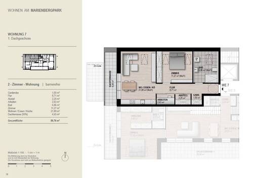 WHG7 - Etagenwohnung mit 59,80 m&sup2; in Nürnberg zum Kaufen