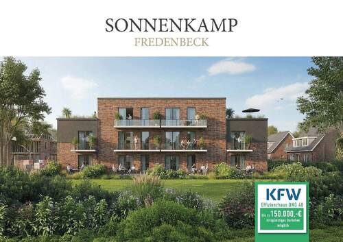 Außenvisualisierung - KfW40QNG: Moderne Erdgeschosswohnung mit eigenem Gartenanteil