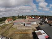 Luftild Gesamtübersicht. Die Halle III ist rechts - Hallenfläche 630 m² in MD - Ost ( Kalthalle III )
