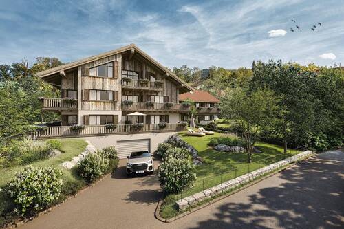 Außenansicht Rendering - Etagenwohnung mit 200,00 m&sup2; in Gmund zum Kaufen