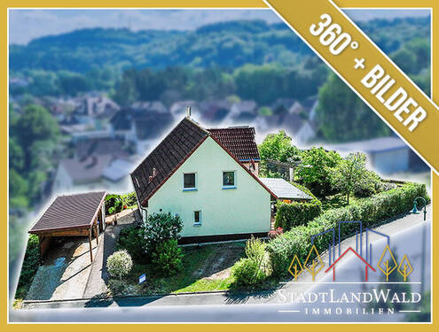 Titelbild Exposé - Modernes Niedrigenergiehaus mit Terrasse, Garten und Carport in THALEISCHWEILER-FRÖSCHEN