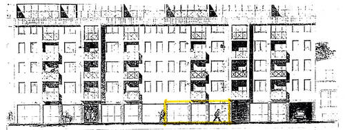 Ansicht aus der Bauakte - Gewerbeobjekt (Büro, Produktion, Verkauf) in Magdeburg