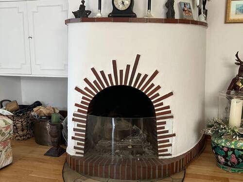 Kamin im Wohnzimmer - 