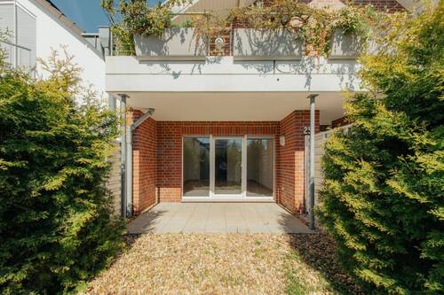 Vorgarten / Terrasse - Terrassenwohnung mit 45,30 m&sup2; in Leverkusen zum Kaufen