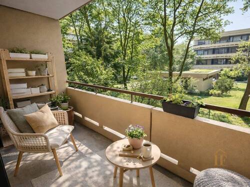 Balkon visualisiert - 3 Zimmer Etagenwohnung in München