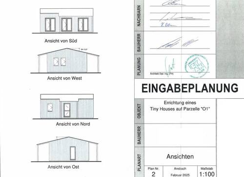 Ansichten Eingabeplanung - 