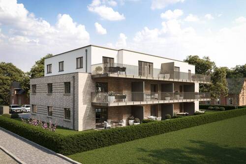  Außenansicht/Muster - Neubauvorhaben 'Hafter Höven' 3 Zimmer-Wohnung im Erdgeschoss