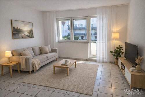 Wohnzimmer - Etagenwohnung mit 63,00 m&sup2; in Eppertshausen zum Kaufen