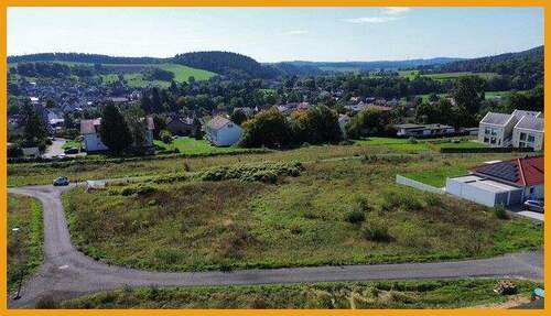 Blick auf das Baugebiet - Grundstück zum Kaufen in Jesberg