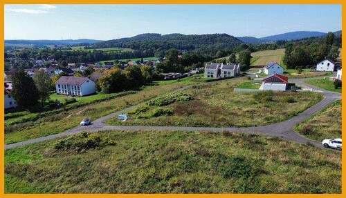 Blick auf das Baugebiet - Grundstück in Jesberg zum Kaufen