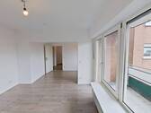 Ansicht III: Wohn- und Esszimmer - 4 Zimmer Etagenwohnung in Isselburg